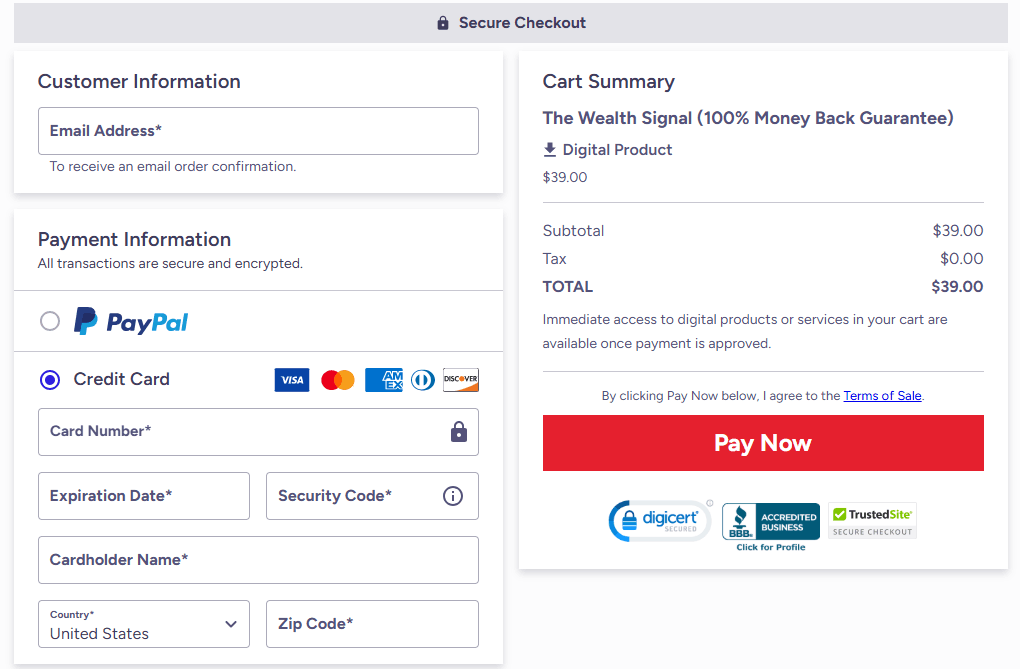 the-wealth-signal-checkout-page
